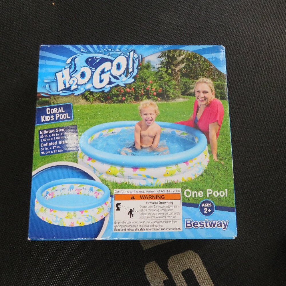 H2GO Bestway Coral Kids Pool Inflatable Brand New in a box Kids swimming pool‎